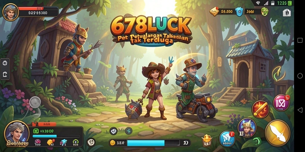 Screenshot dari gameplay <strong>678LUCK</strong> yang memperlihatkan eksplorasi dunia petualangan.