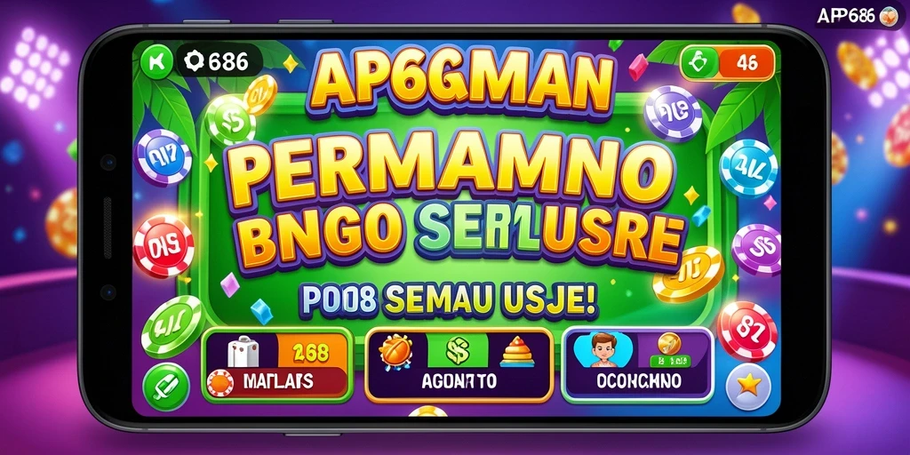 Tampilan gameplay Bingo yang mengasyikkan dan penuh warna.