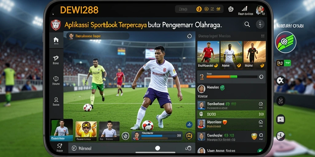 Tampilan antarmuka utama DEWI288 dalam gameplay Sportsbook