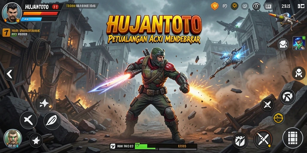 Screenshot gameplay HUJANTOTO menampilkan aksi seru dan mendebarkan.