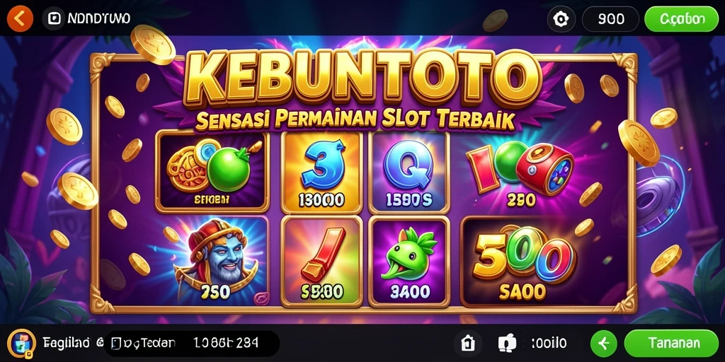 Tampilan gameplay KEBUNTOTO yang mengasyikkan dan penuh warna.