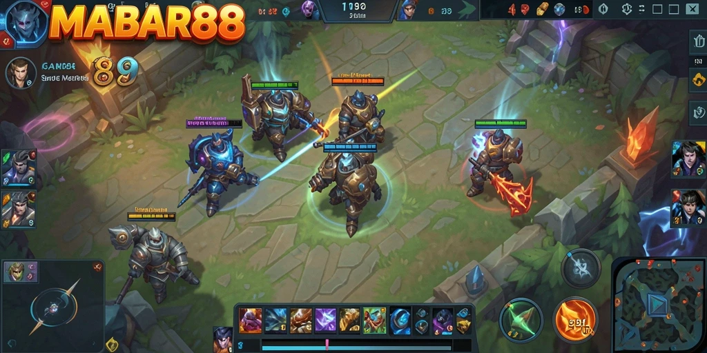 Gameplay seru dengan pertarungan tim yang mendebarkan.