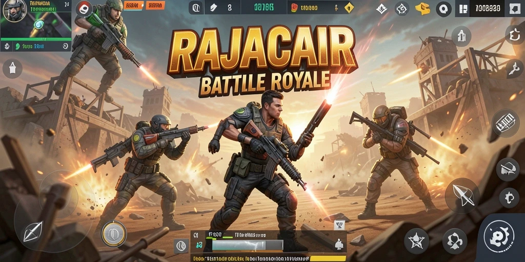 Gameplay mendebarkan di dalam pertempuran RAJACAIR.