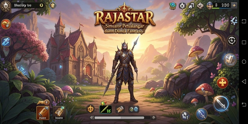 Tampilan gameplay RAJASTAR yang menarik dan menyenangkan.