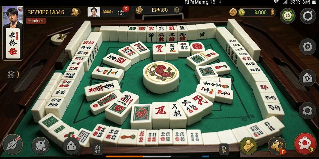 Tampilan gameplay menarik dari RPVIP6 dengan papan Mahjong yang penuh warna.