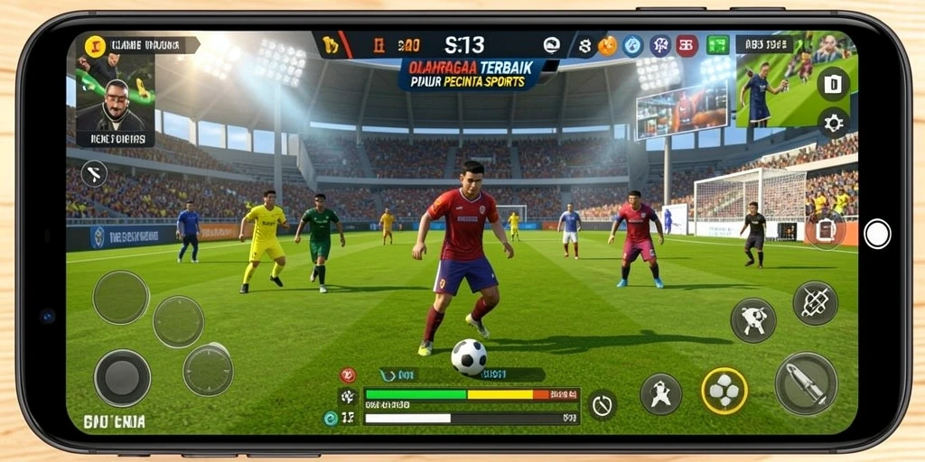 Tampilan gameplay S13 yang menarik dan seru saat bermain olahraga.