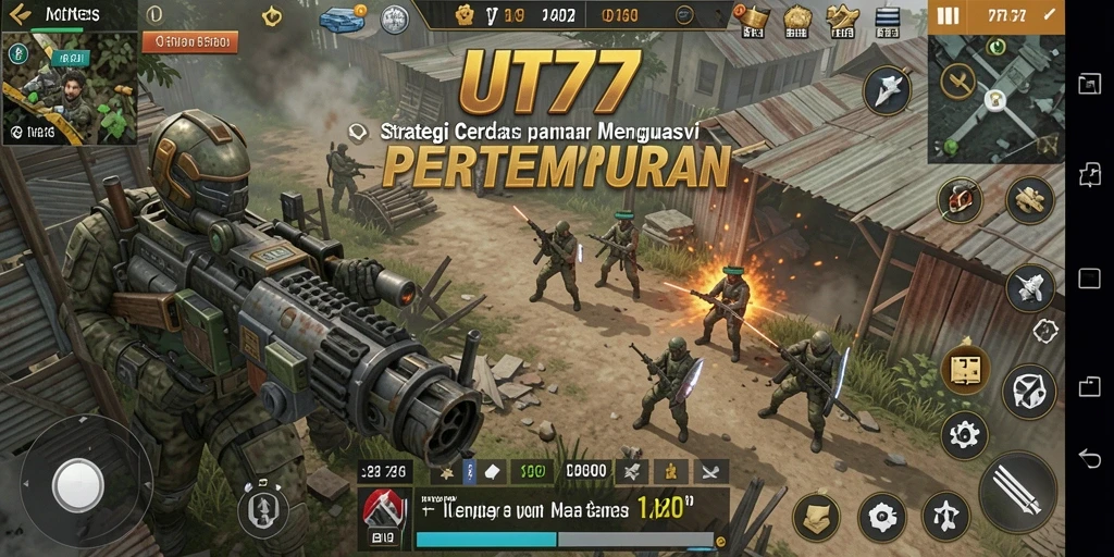 Tampilan gameplay UT77 yang menegangkan dan strategis.