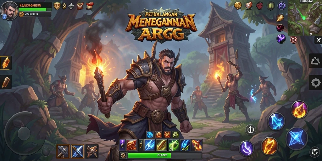 Screenshot gameplay V89 yang menampilkan pertempuran epik dalam dunia ARPG.