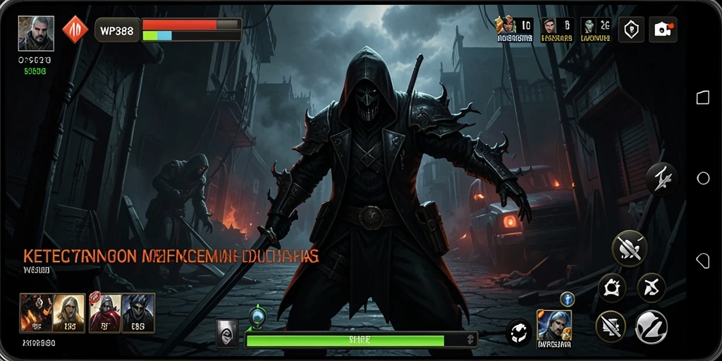 Screenshot gameplay WP888 memperlihatkan suasana mencekam saat menjelajahi lokasi angker.